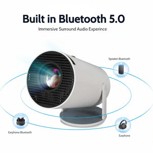 Smart Mini Projector with Bluetooth 5.0 & HD Display
