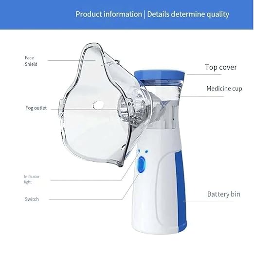 🌬️ Portable Mesh Nebulizer – Breathe Easy Anytime, Anywhere!