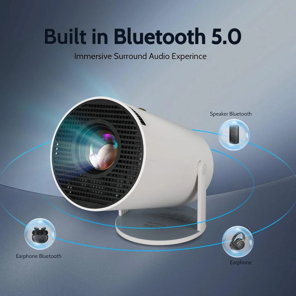 Smart Mini Projector with Bluetooth 5.0 & HD Display